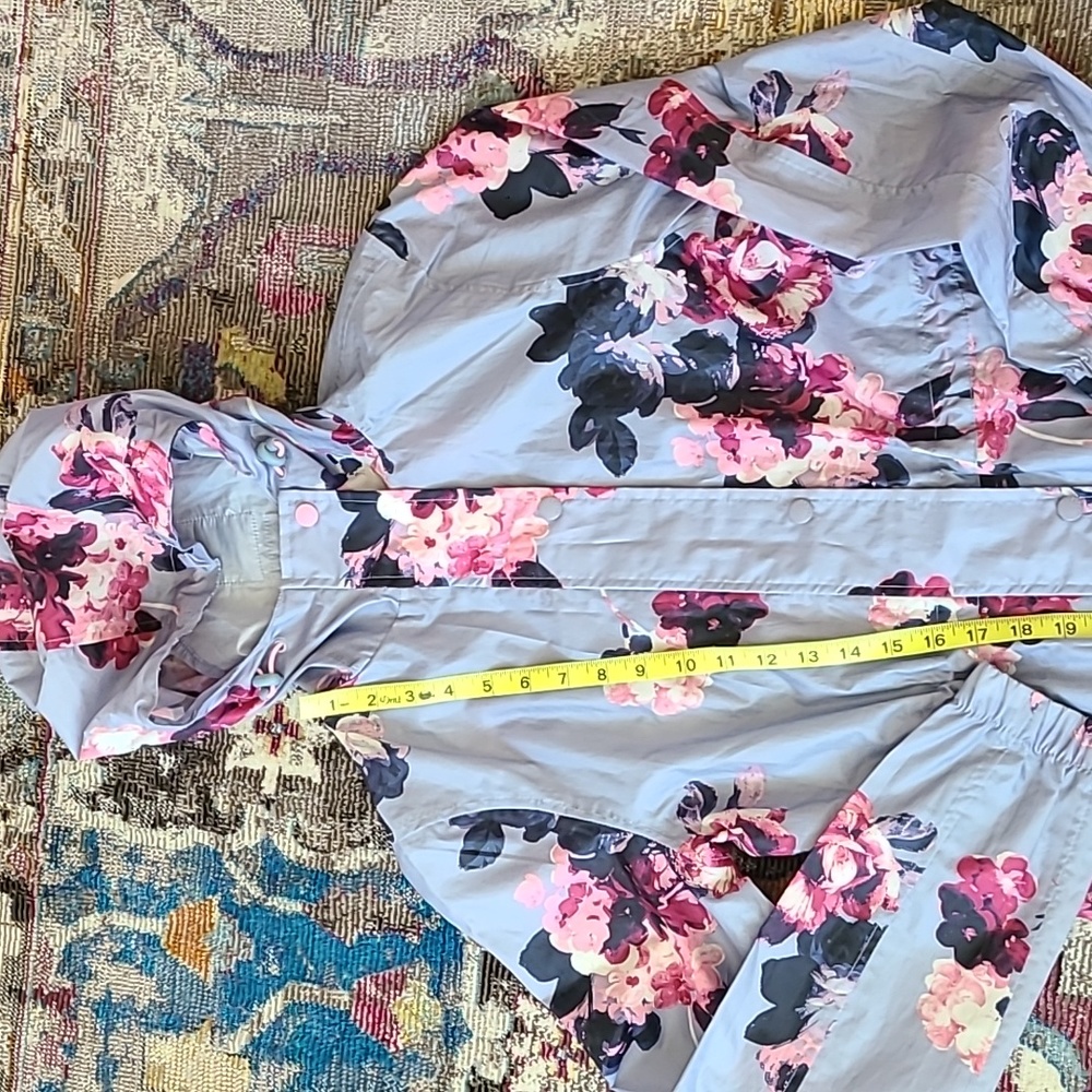 Flower rain coat
